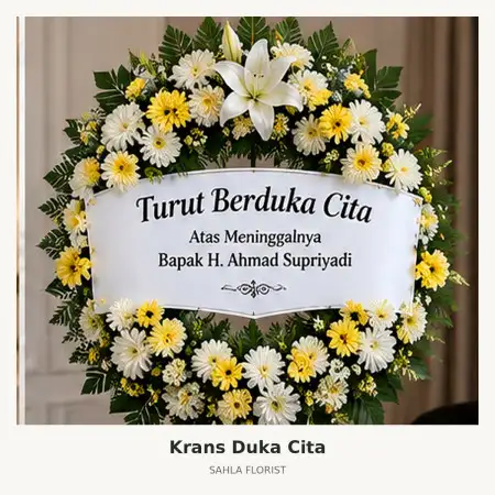 Krans Bunga Duka Sukoharjo